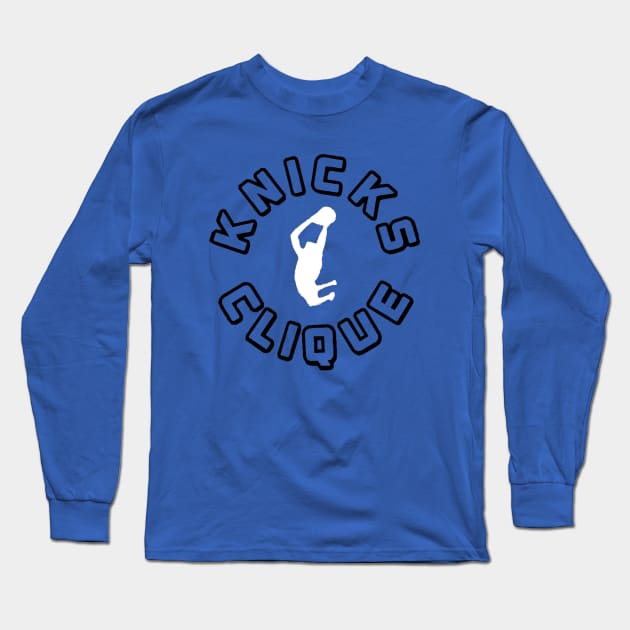 Clique Transparent Letter Design Long Sleeve T-Shirt by knicksclique